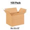100 Pack Durable Multi Depth Corrugated Shipping Boxes for Mailing Moving and Storage 16 x 12 x 12 inch